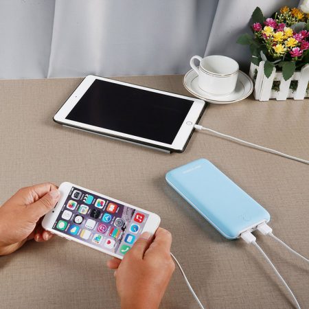 Pliot X8 Plus Sky Blue Power Bank External Battery 20000mAh