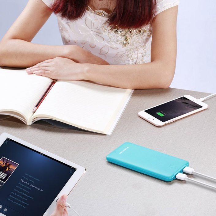 Adorable Portable 10000mAh Power Bank Dual Output Design Durable Portable Charger 10000mAh Dual Output Power Bank