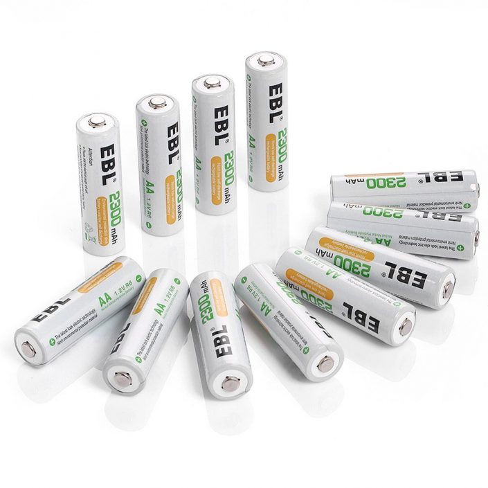 2300 mAh AA Rechargeable Batteries Eco-friendly 2300mAh NiMH Rechargeable AA Batteries Low Self Discharge