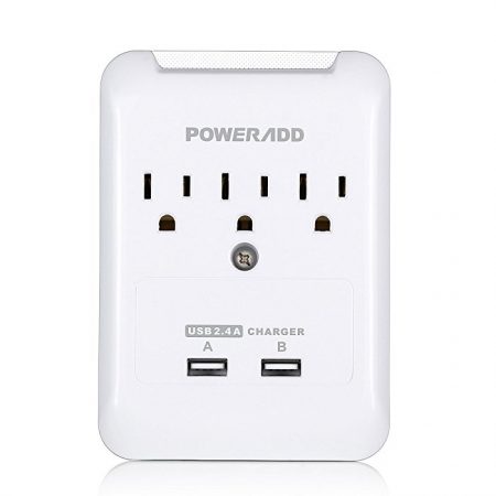 UL Listed USB Wall Outlet Surge Protector Power Strip