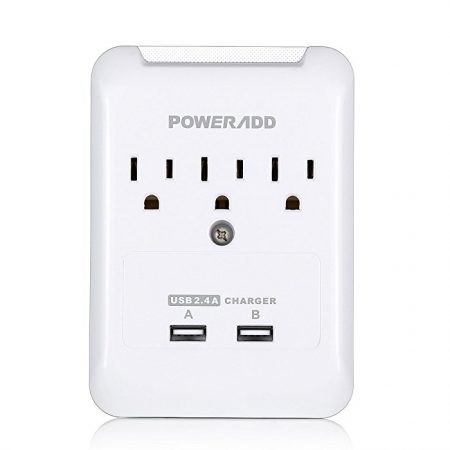 UL Listed USB Wall Outlet Surge Protector Power Strip