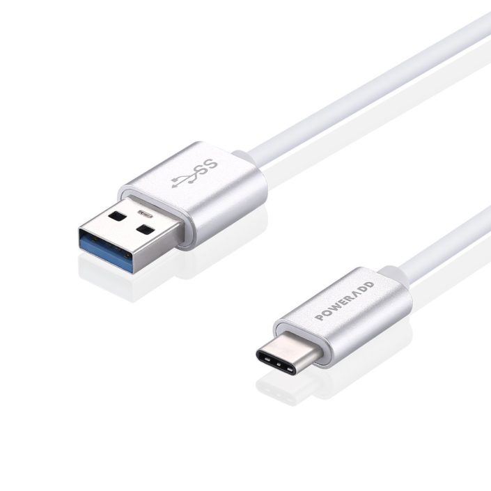 Reversible Connector USB 3.1 Type C To USB 3.0 Cable Poweradd USB 3.1 Type C To USB 3.0 Cable Quick Charge Cord