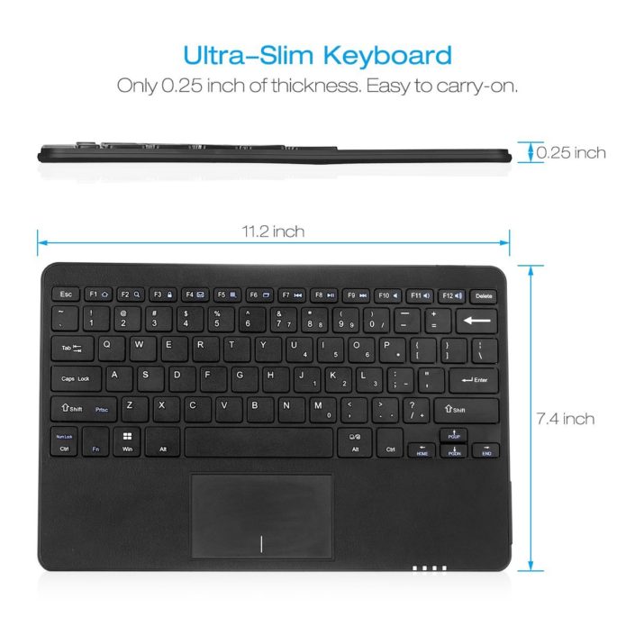 Poweradd 78 Keys Micro USB QWERTY Keyboard With Touchpad Wired