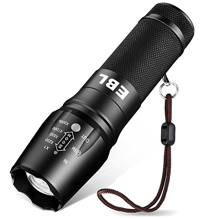 Portable 1200 Lumen LED Flashlight Military Tactical Torch Super Bright Portable LED Flashlight Multi-purpose Torch Light