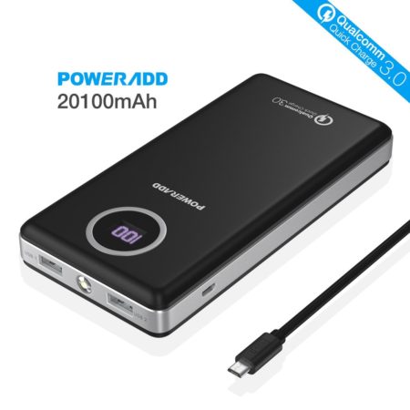 High Output Qualcomm Quick Charge 3.0 Portable Charger 20100mAh Power Bank
